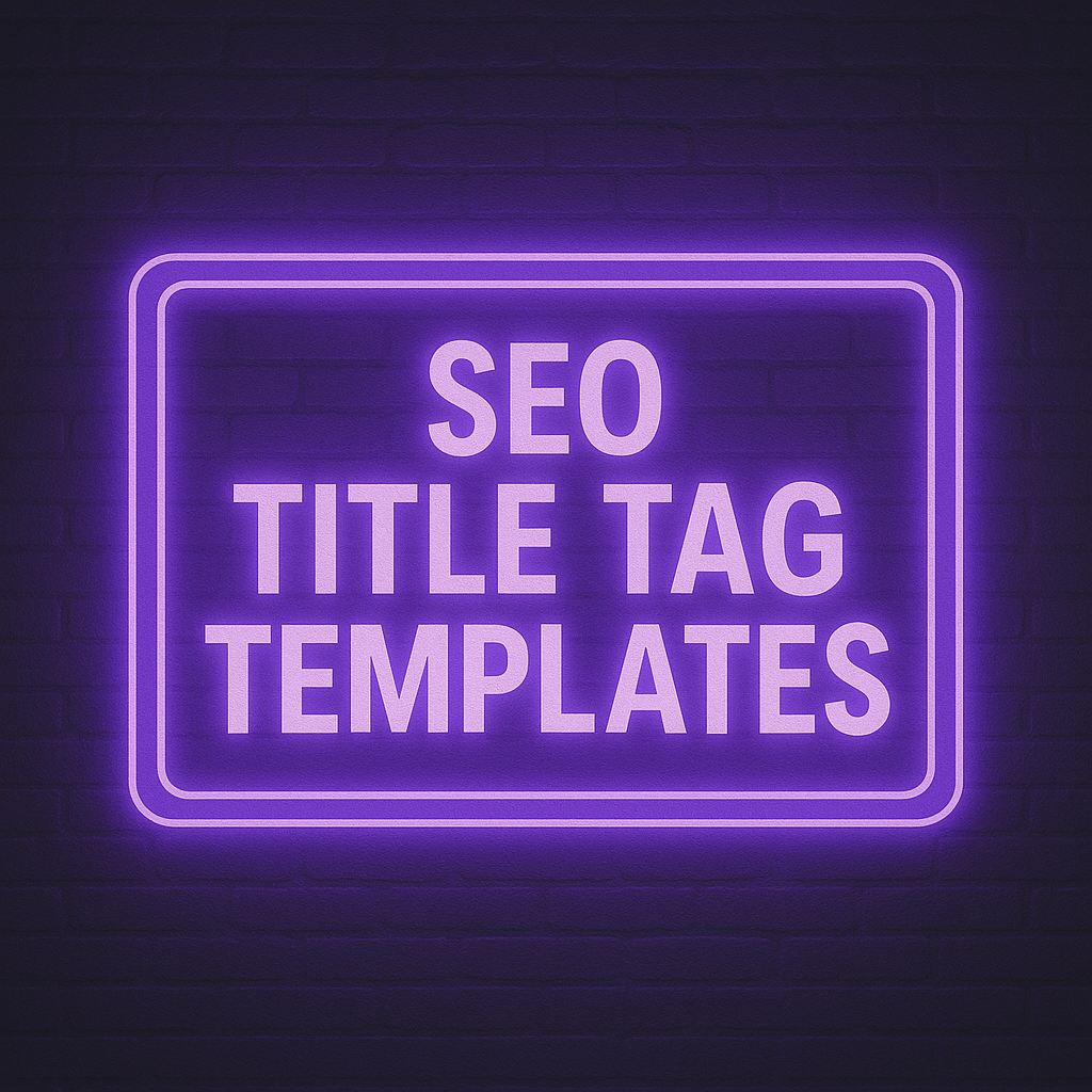 SEO Title Tag Templates